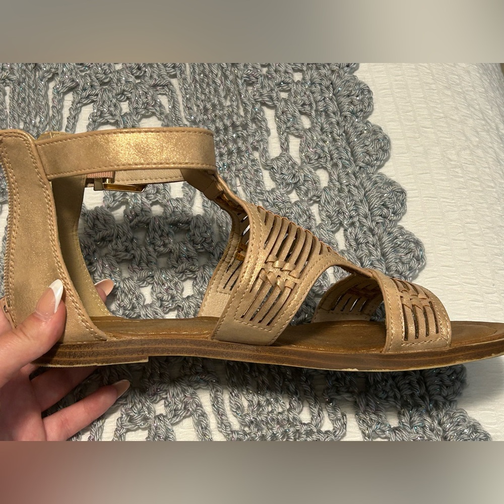 Corky’s Gold Sandals (Women’s 9.5)